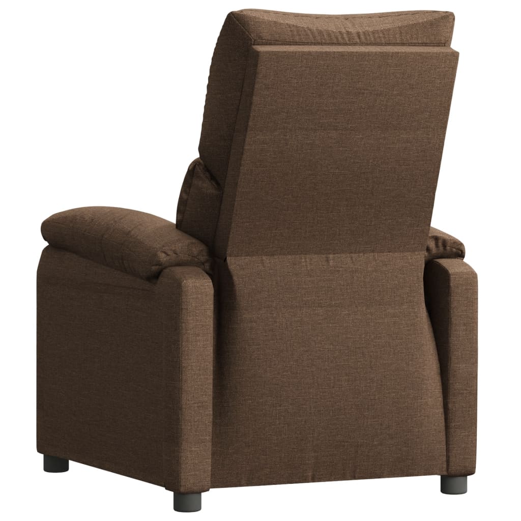Fotoliu rabatabil, maro, material textil