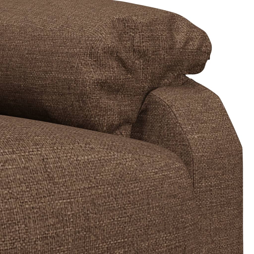 Fotoliu rabatabil, maro, material textil
