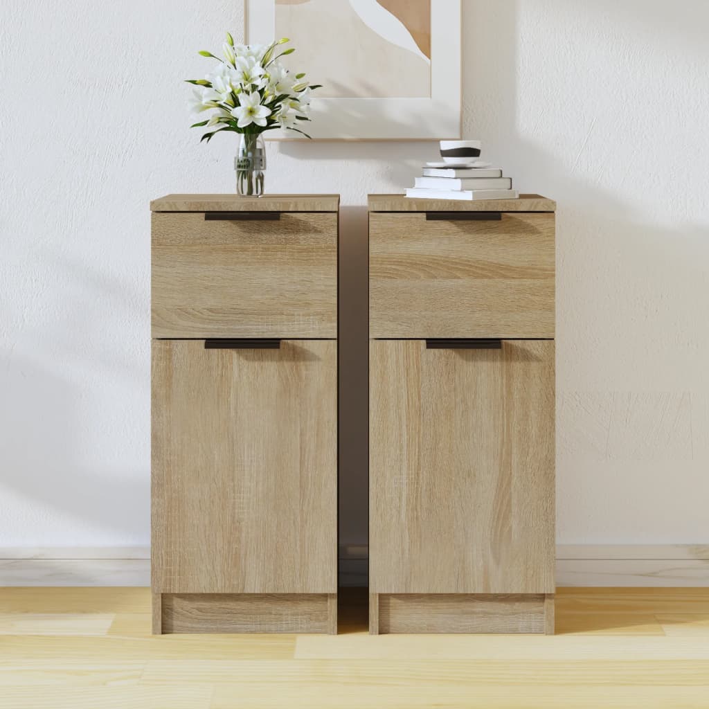 Dulapuri, 2 buc., stejar sonoma, 30x30x70 cm, lemn compozit
