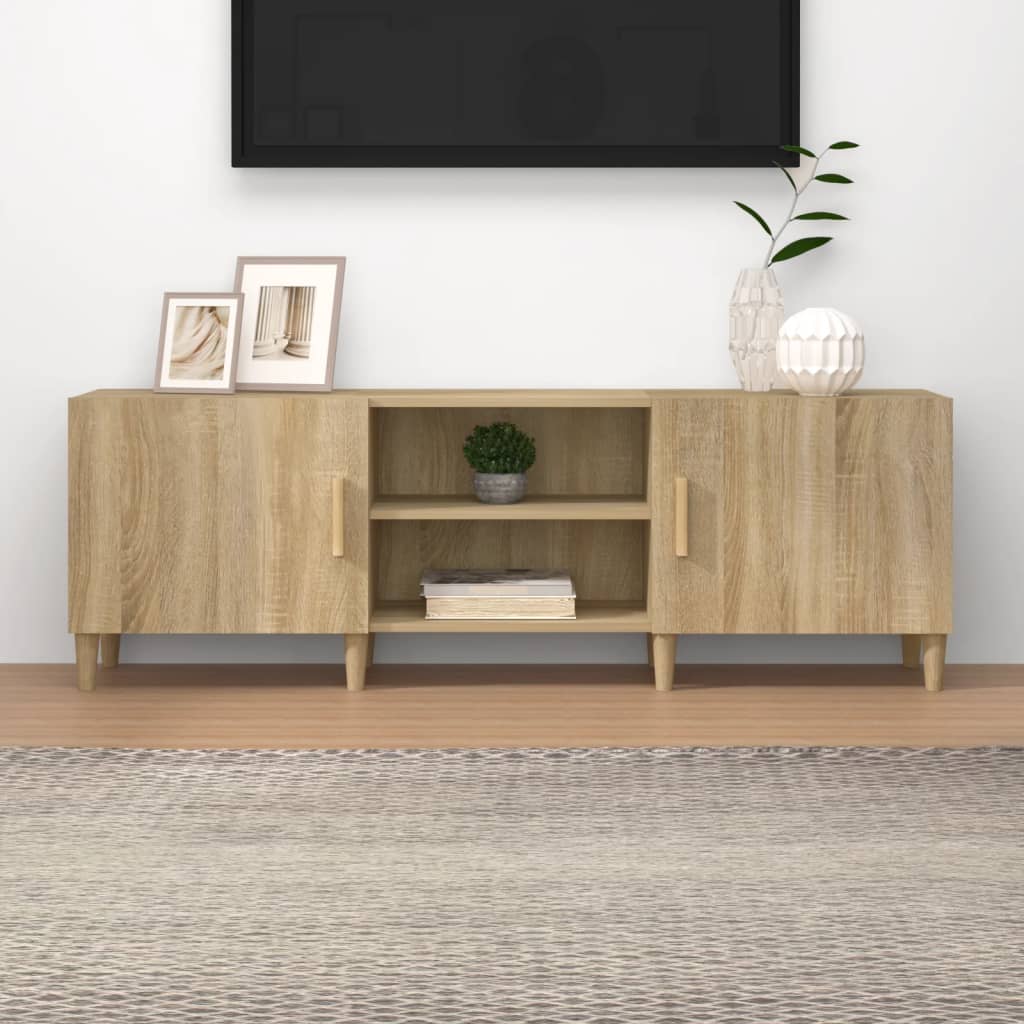 Comodă TV, stejar sonoma, 150x30x50 cm, lemn compozit