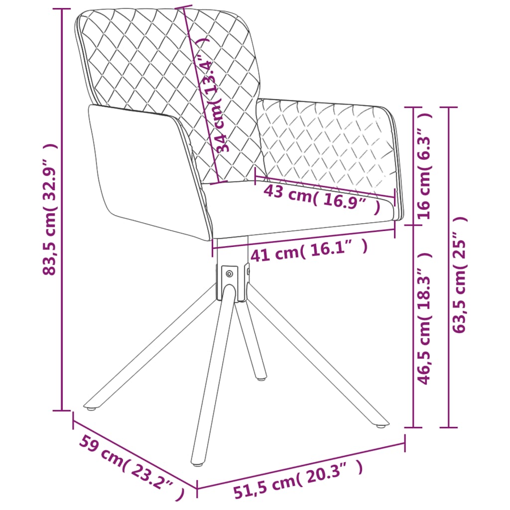 Scaune rotative de bucătărie, 2 buc., gri deschis, catifea