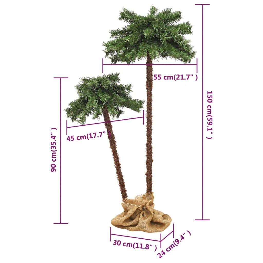 Brad de Crăciun cu LED-uri, 90 cm și 150 cm