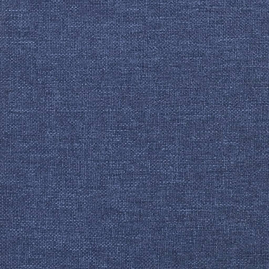 Bancă, albastru, 100x30x30 cm, textil