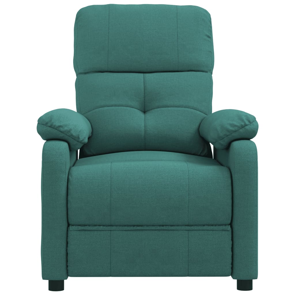 Fotoliu rabatabil, verde închis, material textil