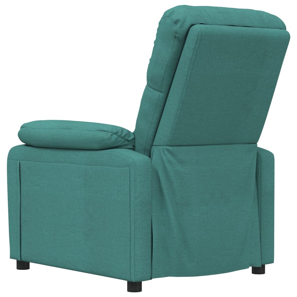 Fotoliu rabatabil, verde închis, material textil