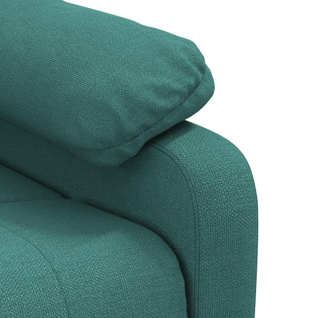 Fotoliu rabatabil, verde închis, material textil