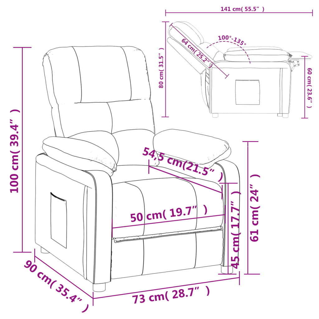 Fotoliu rabatabil, crem, material textil