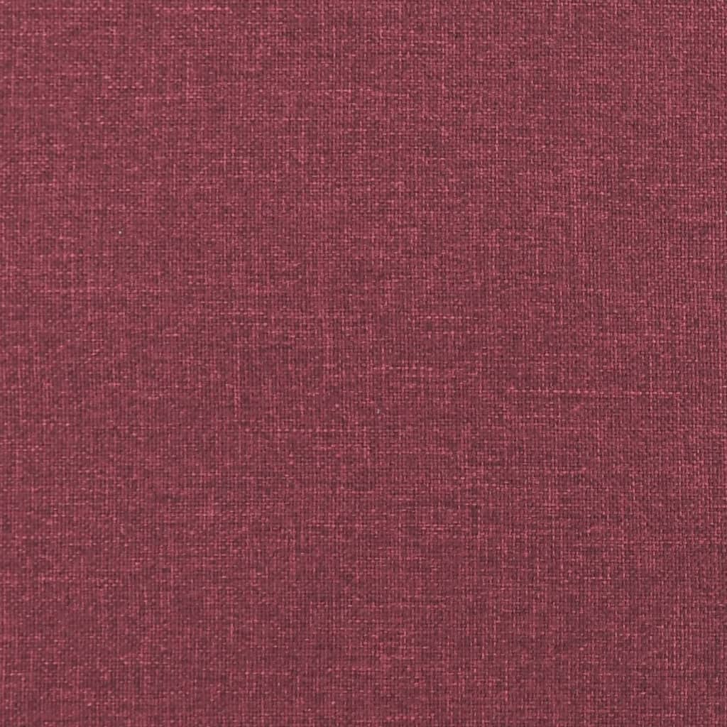 Taburet, roșu vin, 70x55x41 cm, material textil