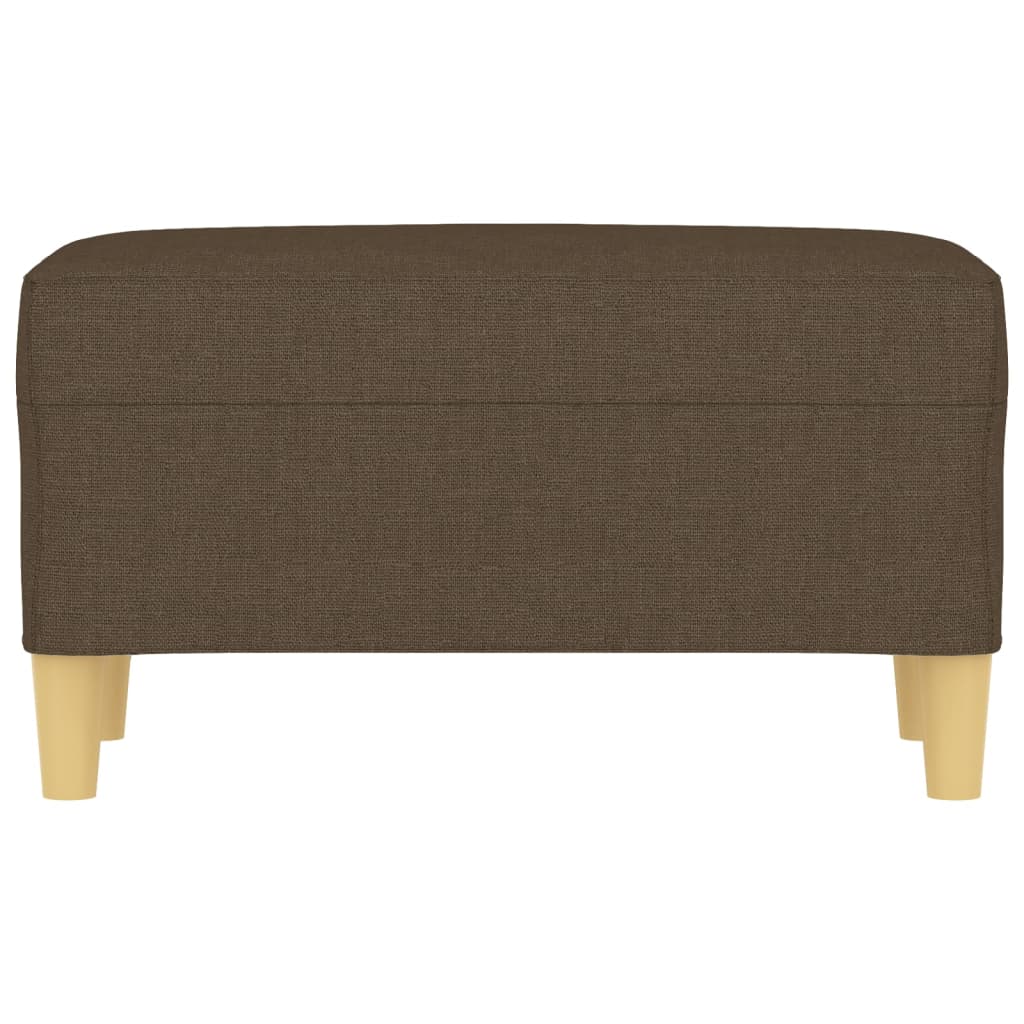 Bancă, maro, 70x35x41 cm, textil