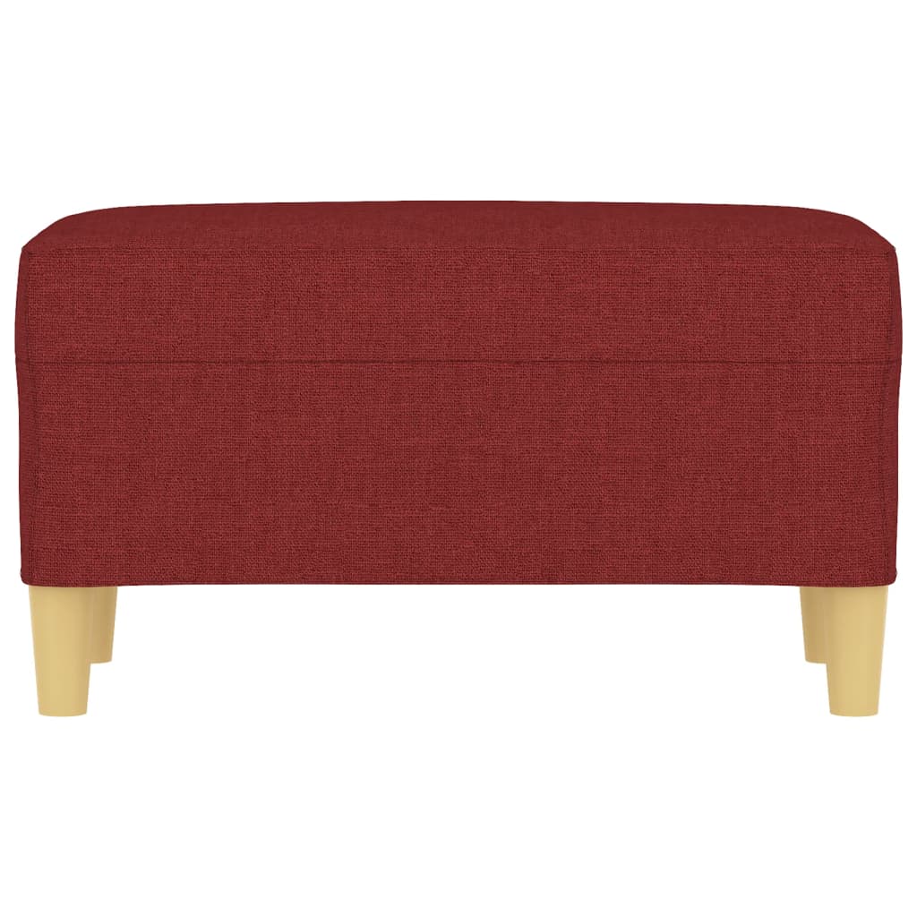 Bancă, roșu vin, 70x35x41 cm, textil