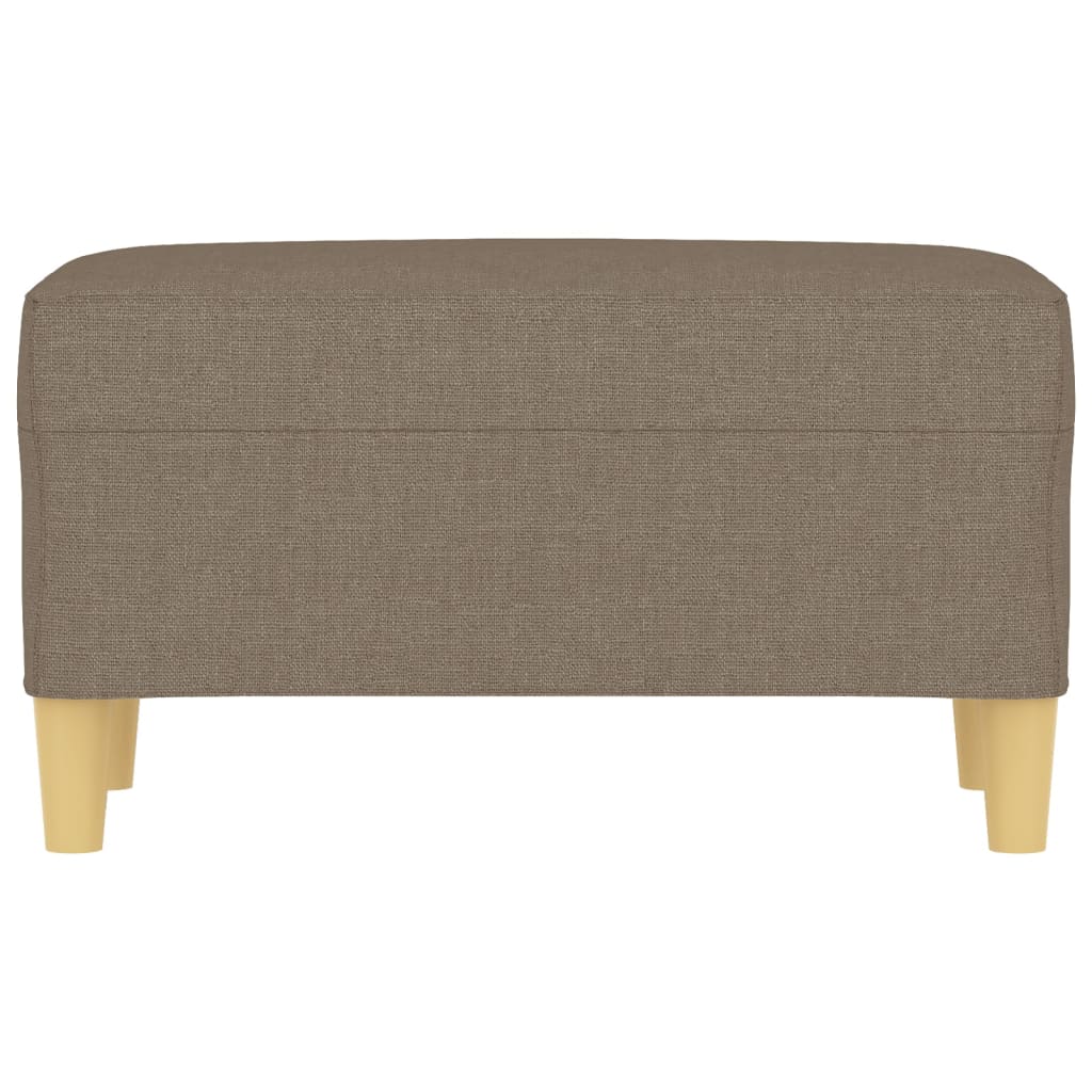 Bancă, gri taupe, 70x35x41 cm, textil