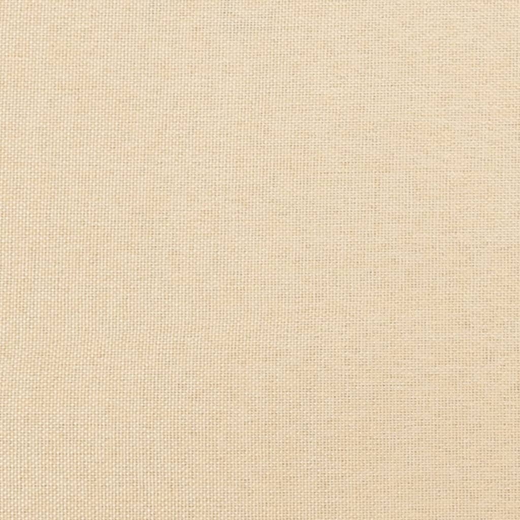 Bancă, crem, 100x35x41 cm, textil
