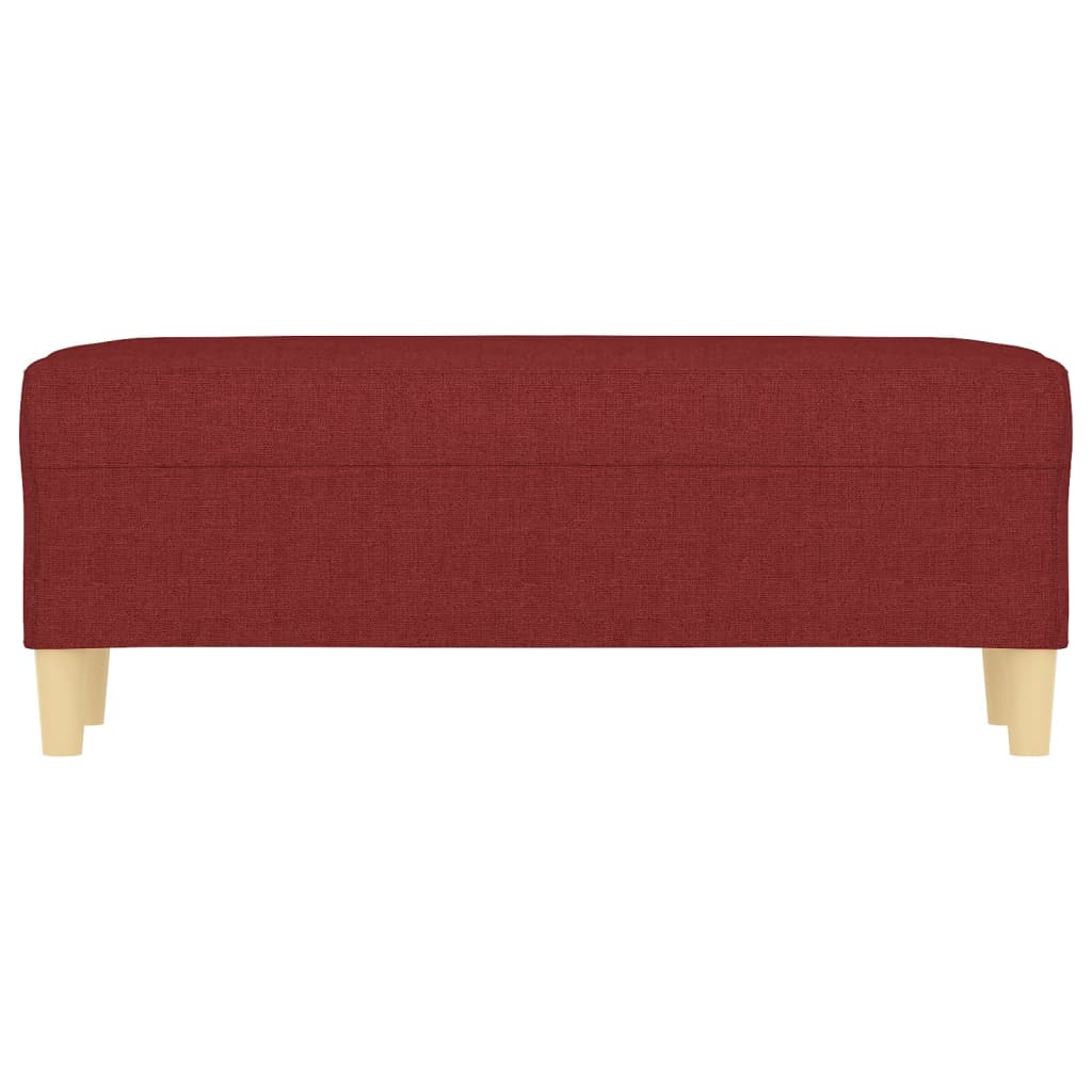 Bancă, roșu vin, 100x35x41 cm, textil