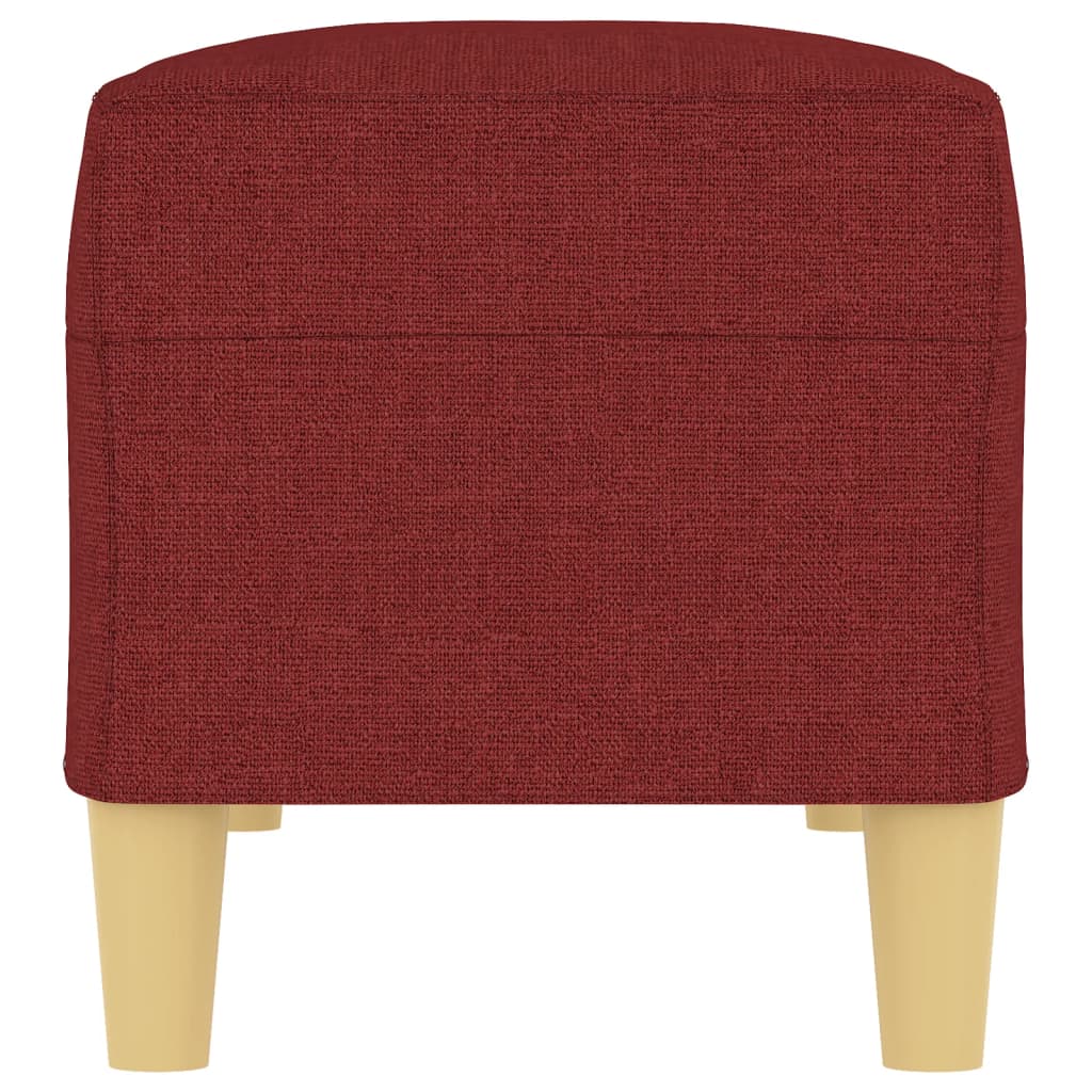 Bancă, roșu vin, 100x35x41 cm, textil