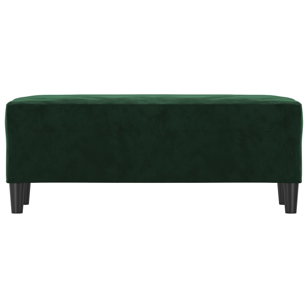 Bancă, verde închis, 100x35x41 cm, catifea