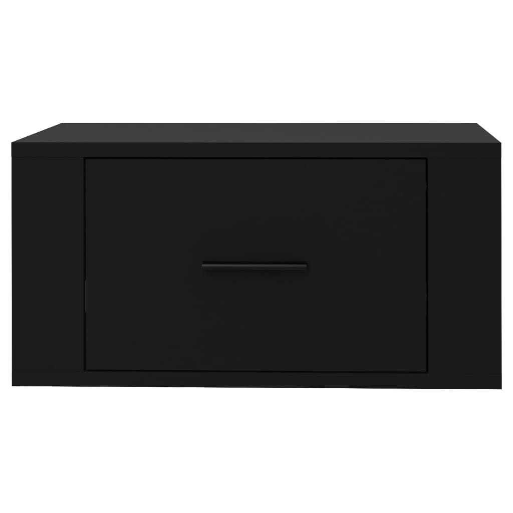Noptiere de perete, negru, 50x36x25 cm
