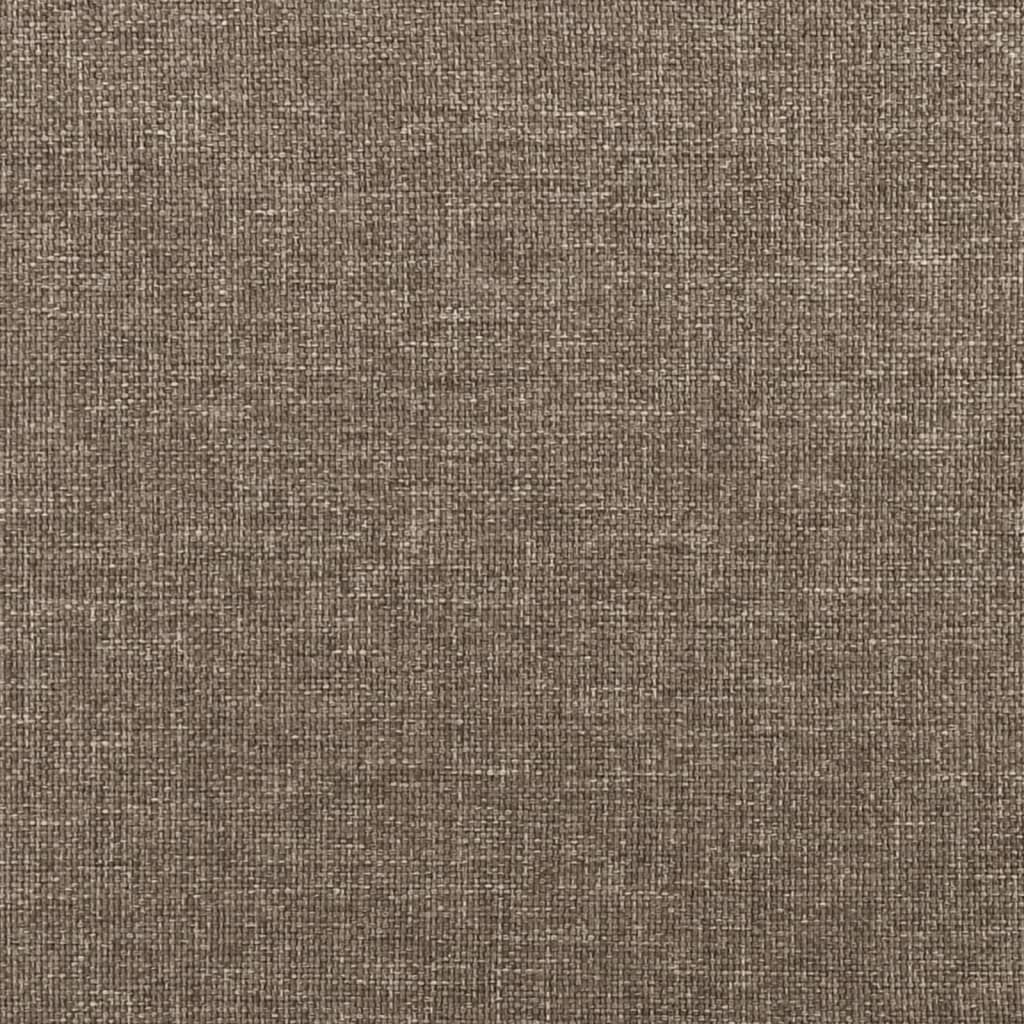 Tăblie de pat cu aripioare gri taupe 103x23x78/88 cm textil