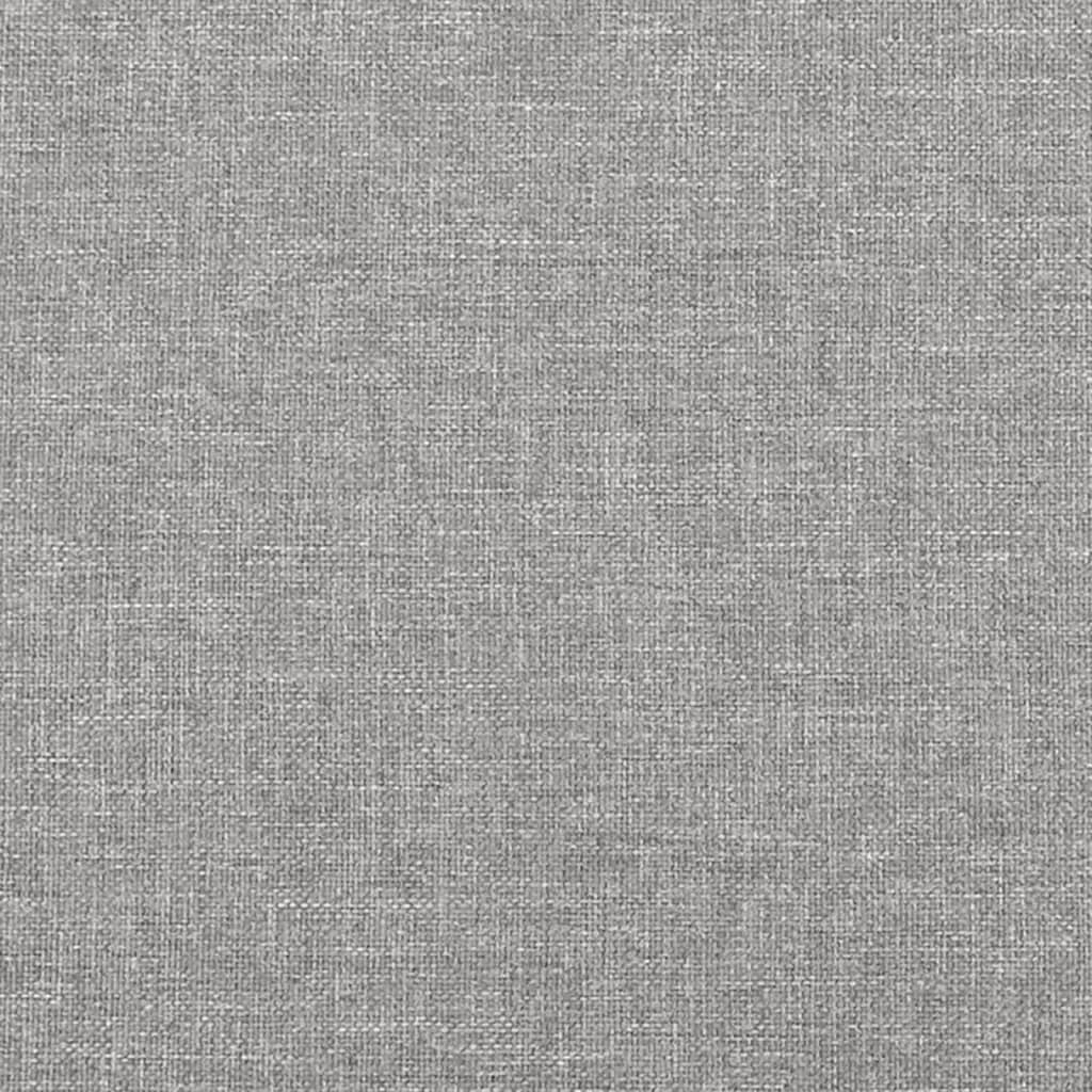 Tăblie de pat cu aripioare gri deschis 103x23x118/128 cm textil