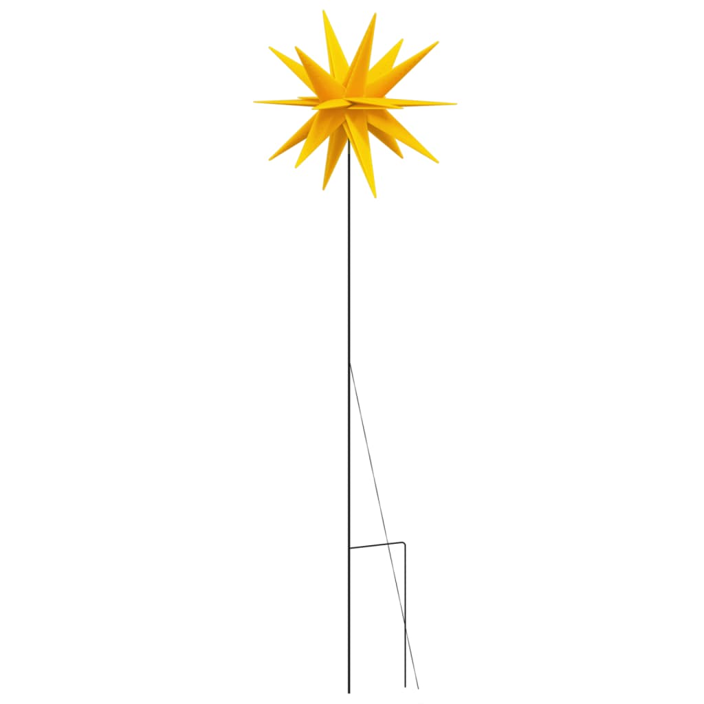 Lumină de Crăciun cu LED/țăruș de sol, galben, 57 cm, pliabilă