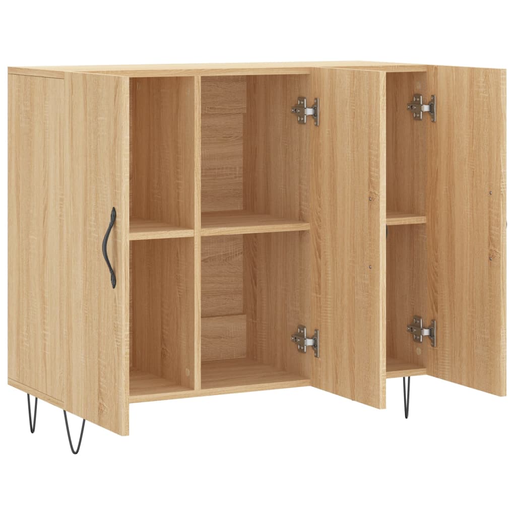 Dulap, stejar sonoma, 90x34x80 cm, lemn compozit