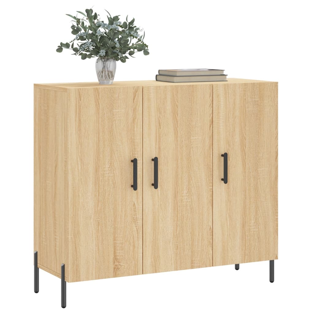 Dulap, stejar sonoma, 90x34x80 cm, lemn compozit