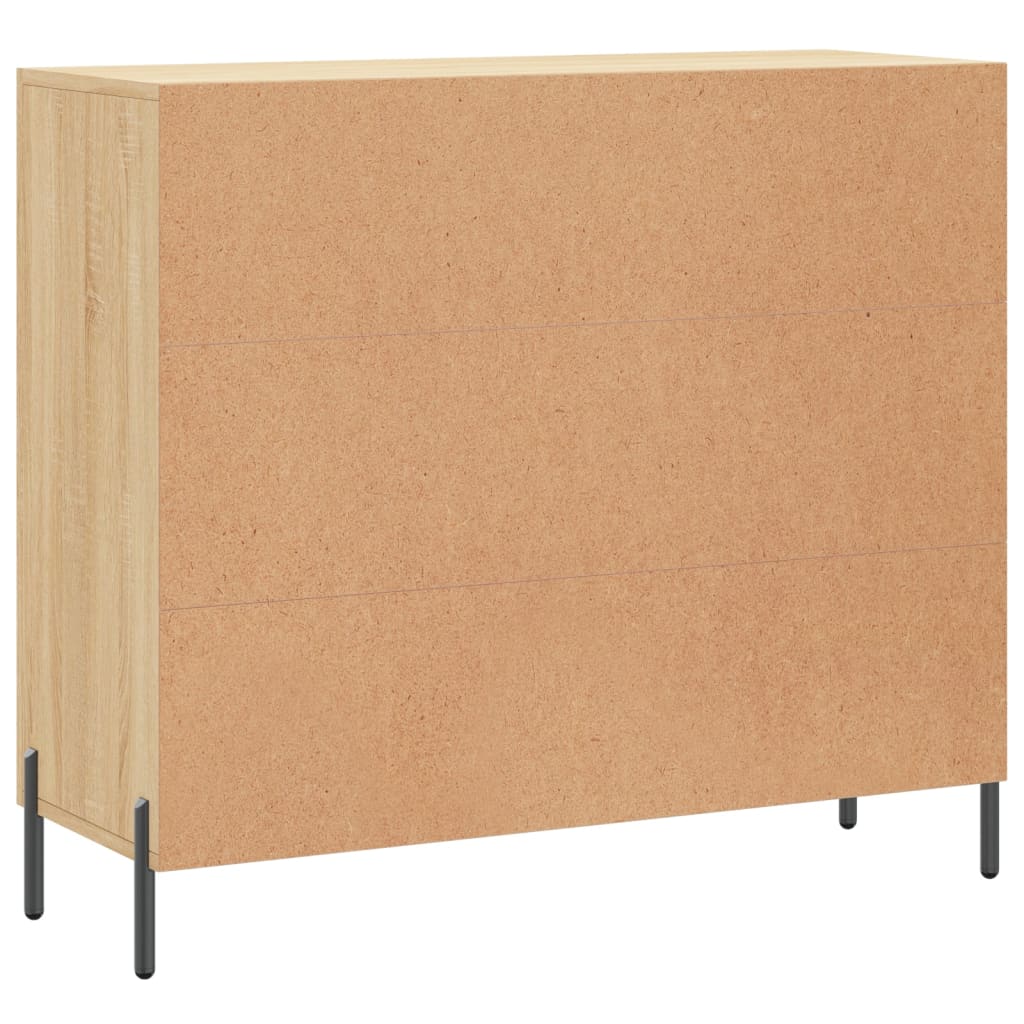 Dulap, stejar sonoma, 90x34x80 cm, lemn compozit