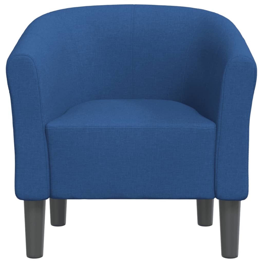 Fotoliu tip cuvă, albastru, material textil
