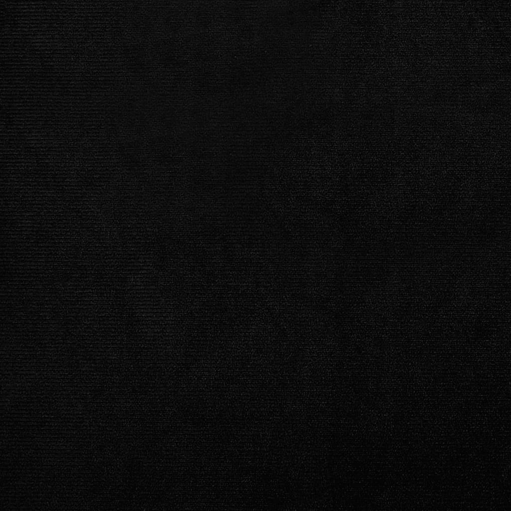 Fotoliu tip cuvă, negru, catifea