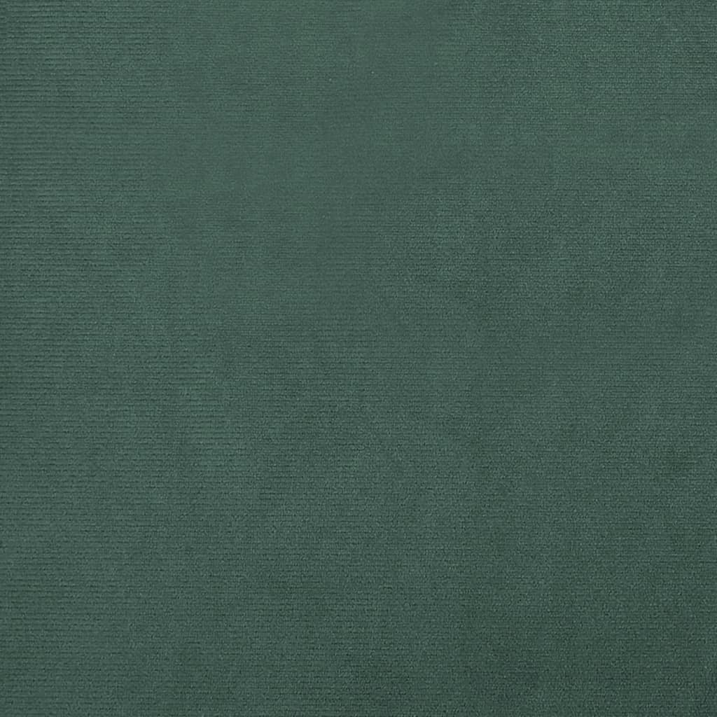 Fotoliu tip cuvă cu taburet, verde închis, catifea