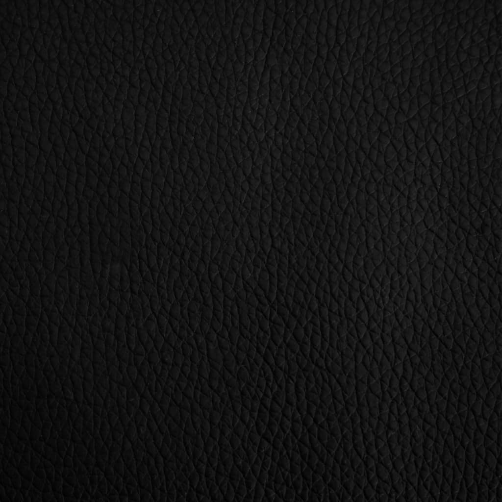 Canapea pentru copii, negru, 70x45x30 cm, piele ecologică