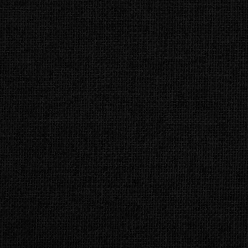 Canapea pentru copii, negru, 70x40x24 cm, material textil