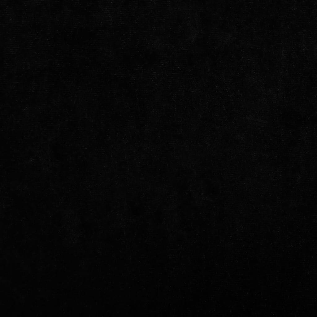 Canapea pentru copii, negru, 70x40x24 cm, catifea