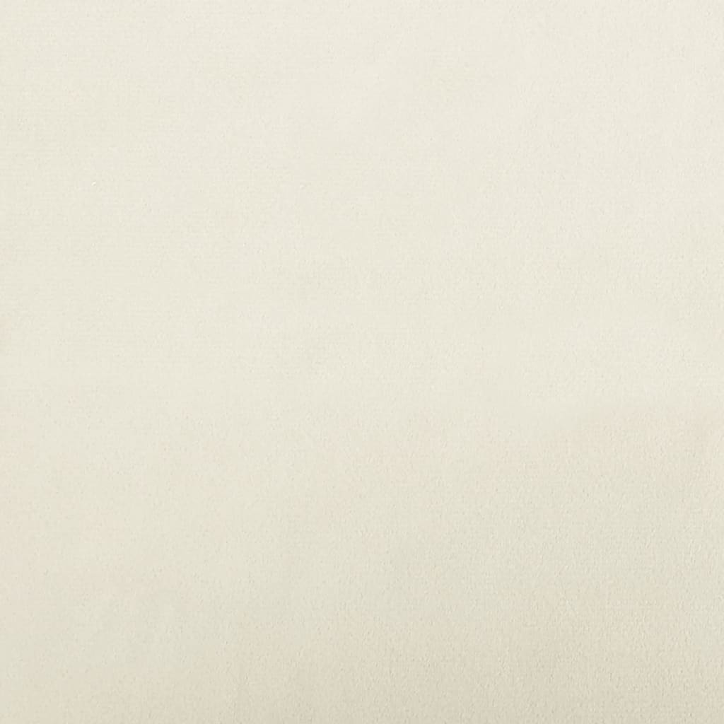 Canapea pentru copii, crem, 70x45x26 cm, catifea