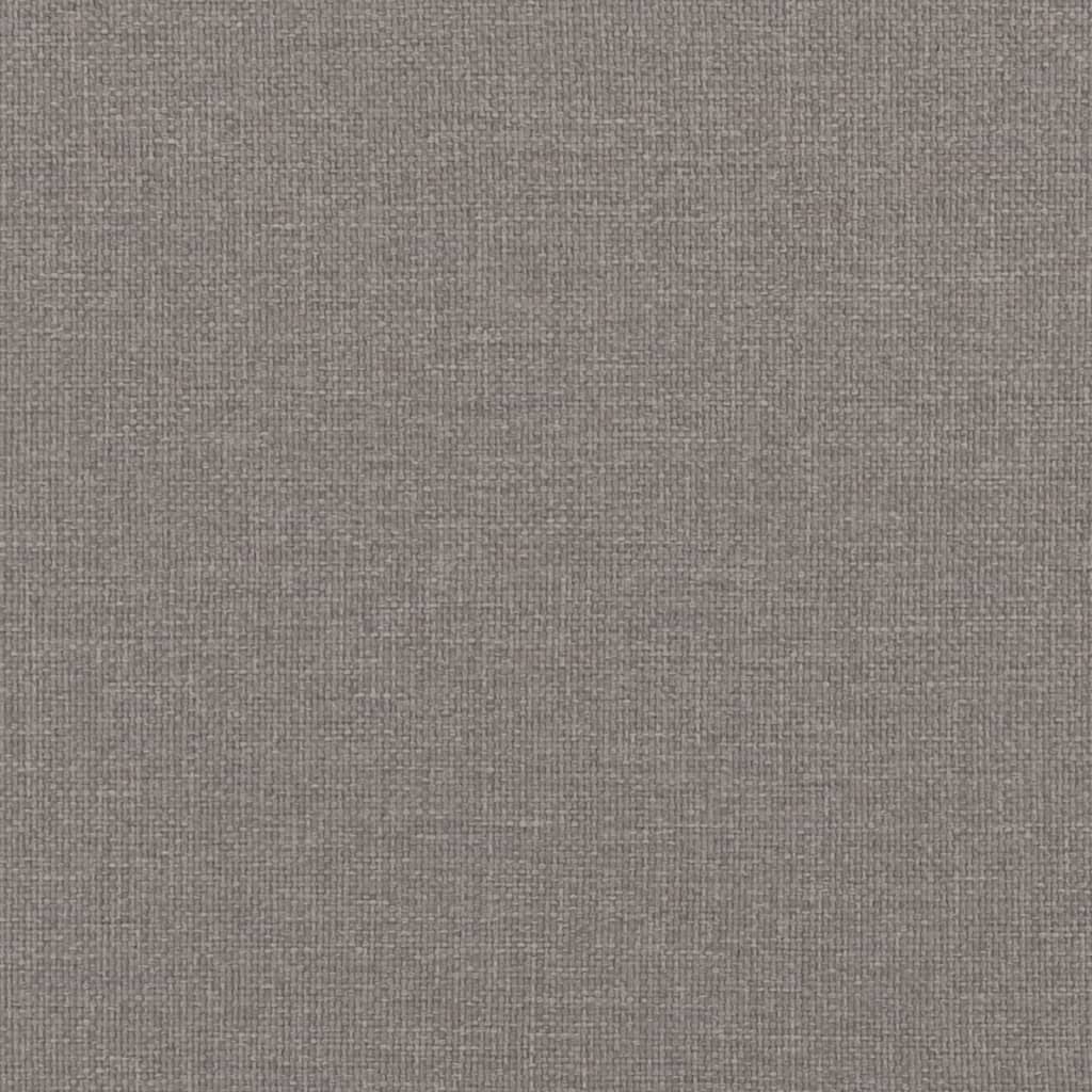 Pat de zi cu extensie și saltele, gri taupe, 80x200 cm, textil