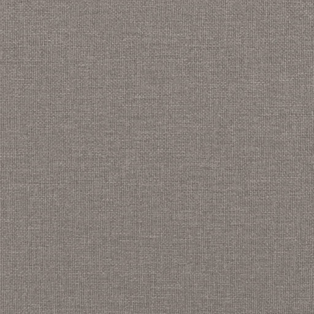 Pat de zi cu extensie și sertare, gri taupe, 80x200 cm, textil