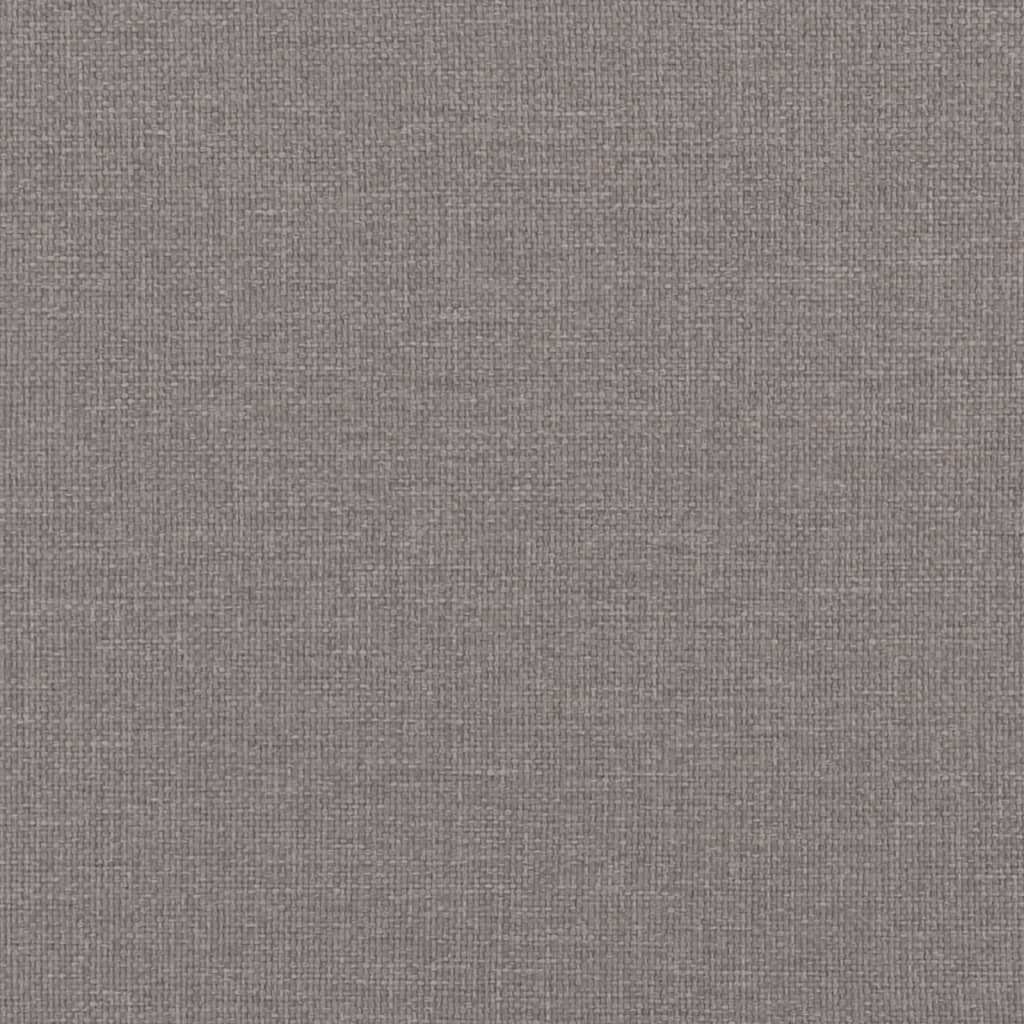 Pat de zi cu saltea, gri taupe, 100x200 cm, textil