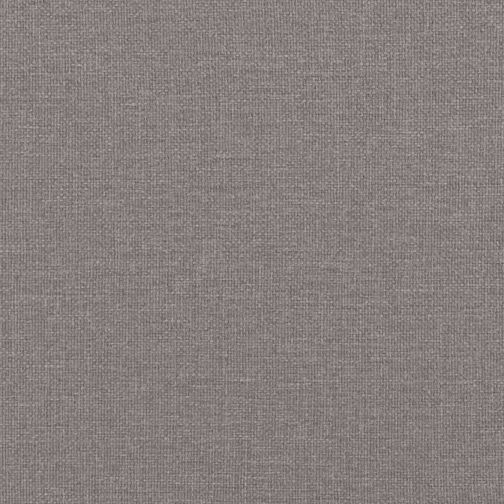 Pat de zi cu extensie și sertare, gri taupe, 100x200 cm, textil