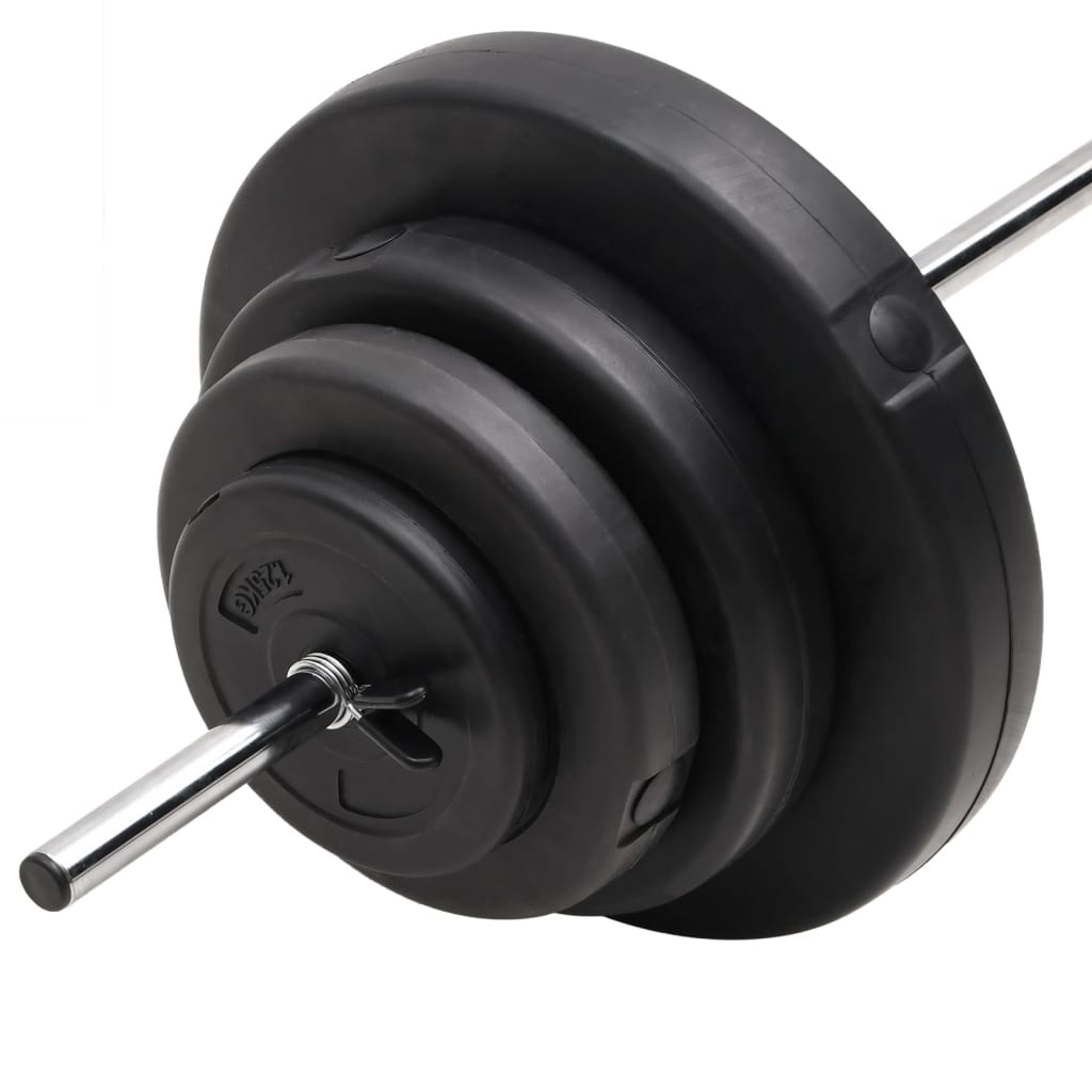 Set halteră cu discuri de greutăți, 60 kg