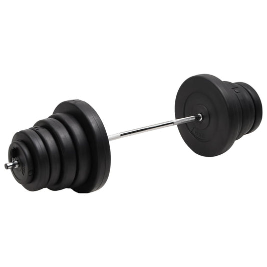 Set halteră ondulată cu greutăți, 90 kg