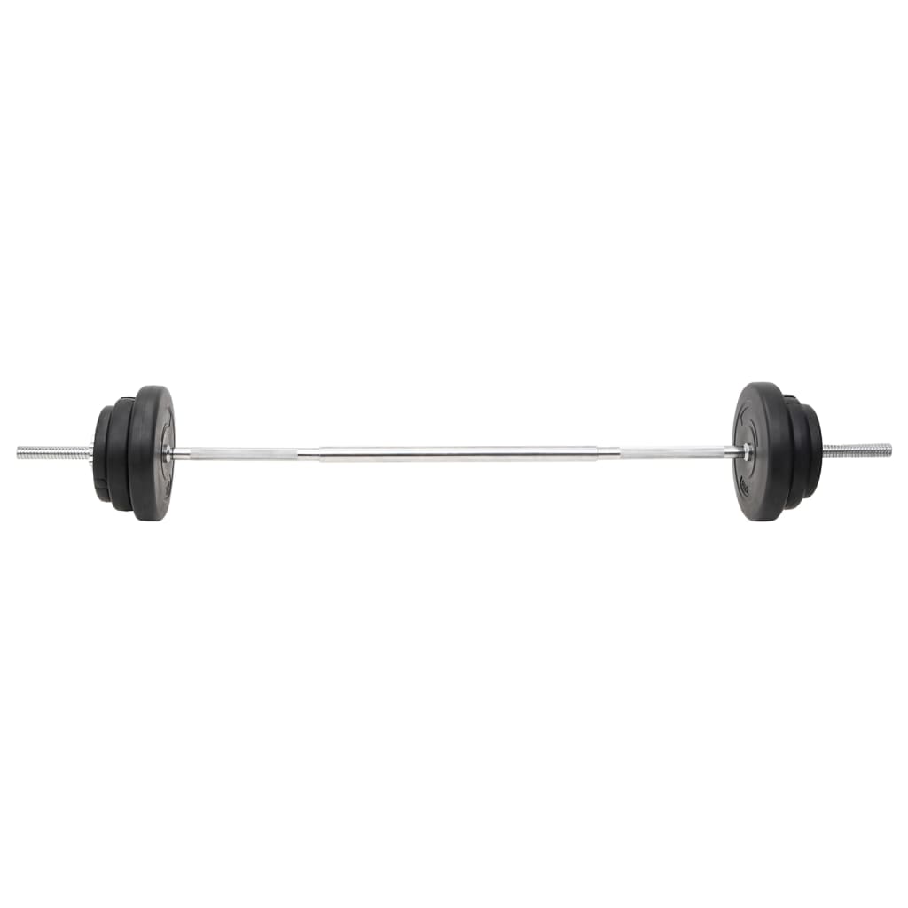 Set de halteră și gantere cu plăci de greutate, 90 kg