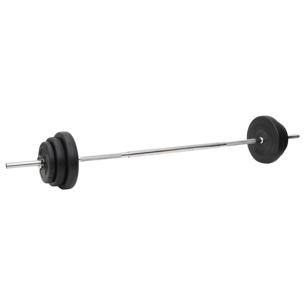 Set de halteră și gantere cu plăci de greutate, 90 kg