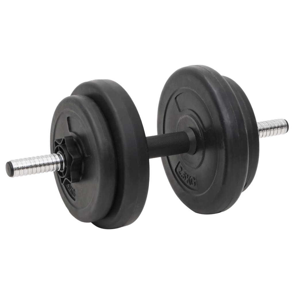 Set de halteră și gantere cu plăci de greutate, 90 kg