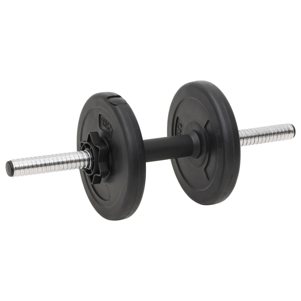 Set de halteră și gantere cu plăci de greutate, 90 kg