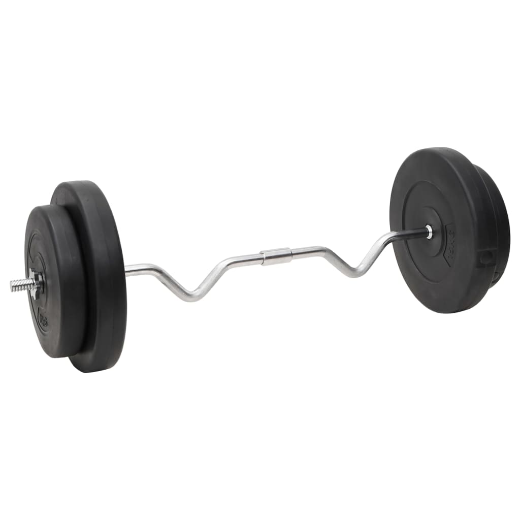 Set de halteră și gantere cu plăci de greutate, 120 kg