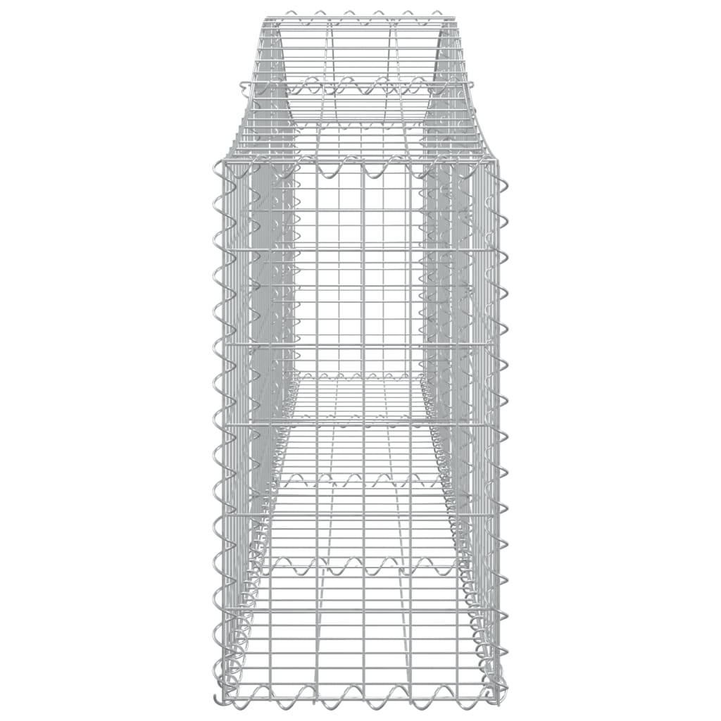 Coșuri gabion arcuite 2 buc, 200x30x60/80 cm, fier galvanizat