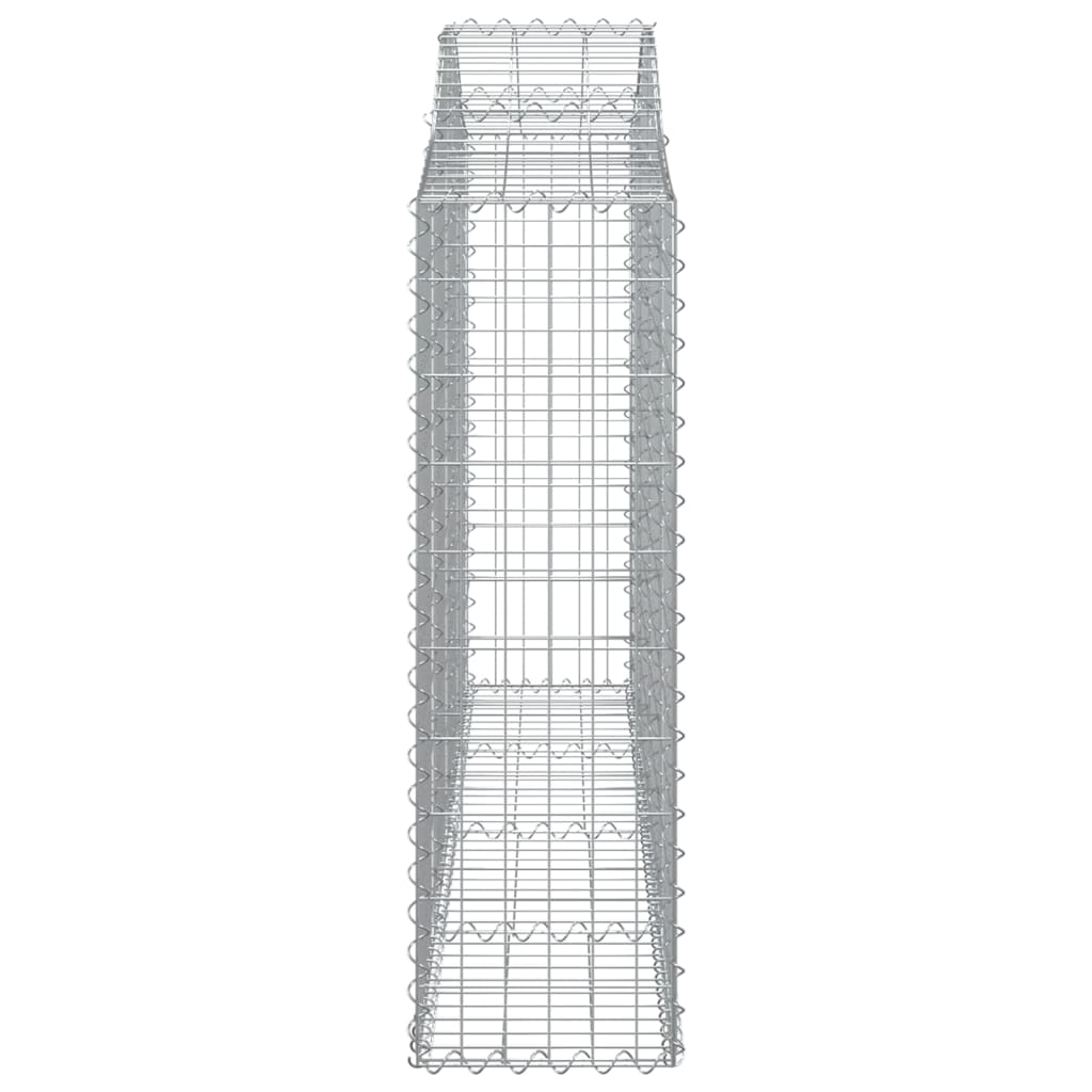 Coșuri gabion arcuite 3 buc, 200x30x100/120 cm fier galvanizat