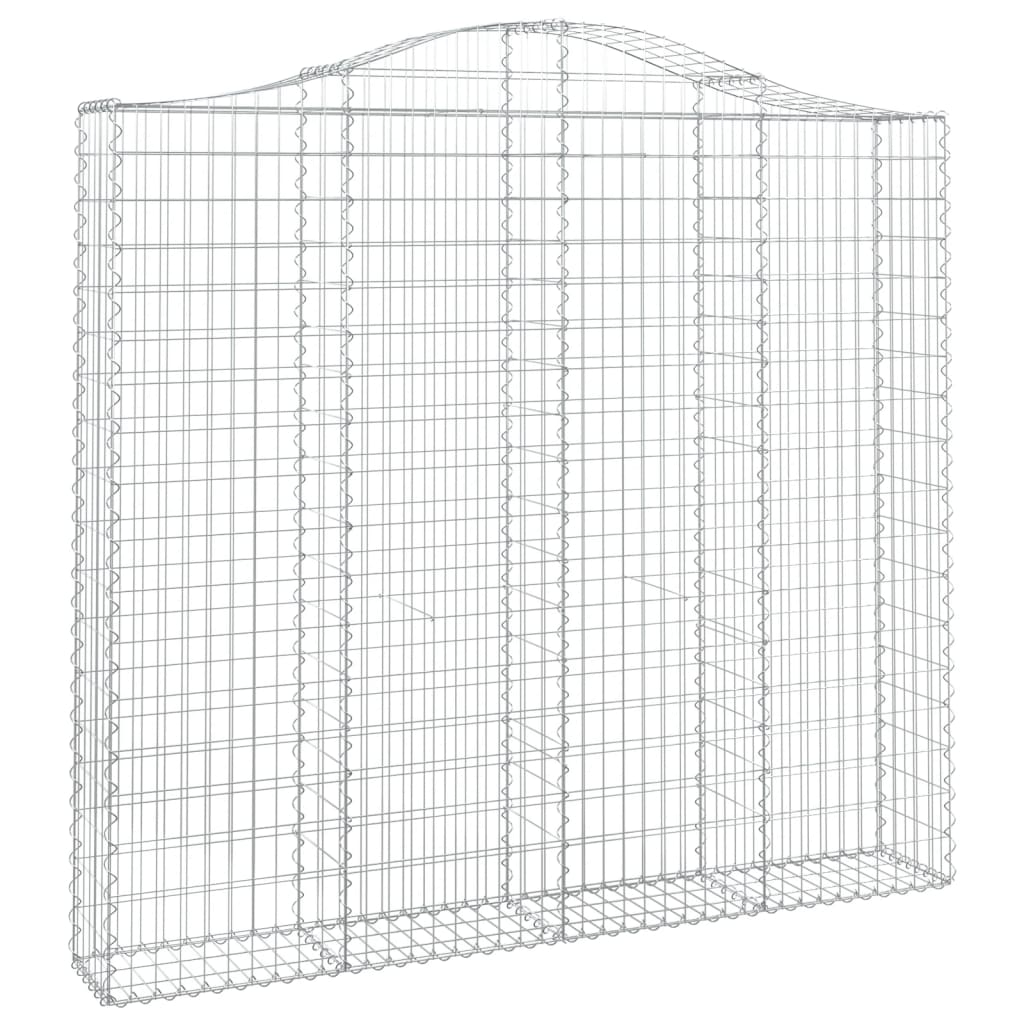 Coșuri gabion arcuite 4 buc, 200x30x180/200cm, fier galvanizat