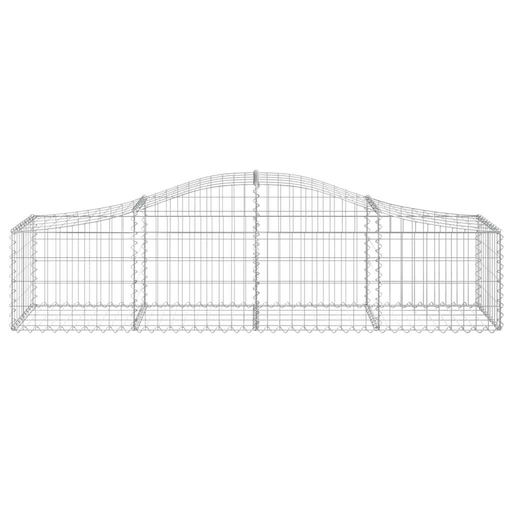 Coșuri gabion arcuite 10 buc, 200x50x40/60 cm, fier galvanizat