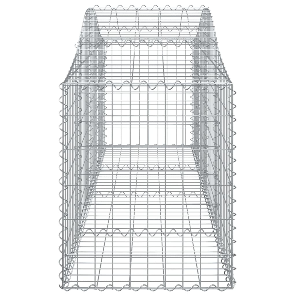 Coșuri gabion arcuite 6 buc, 200x50x60/80 cm, fier galvanizat