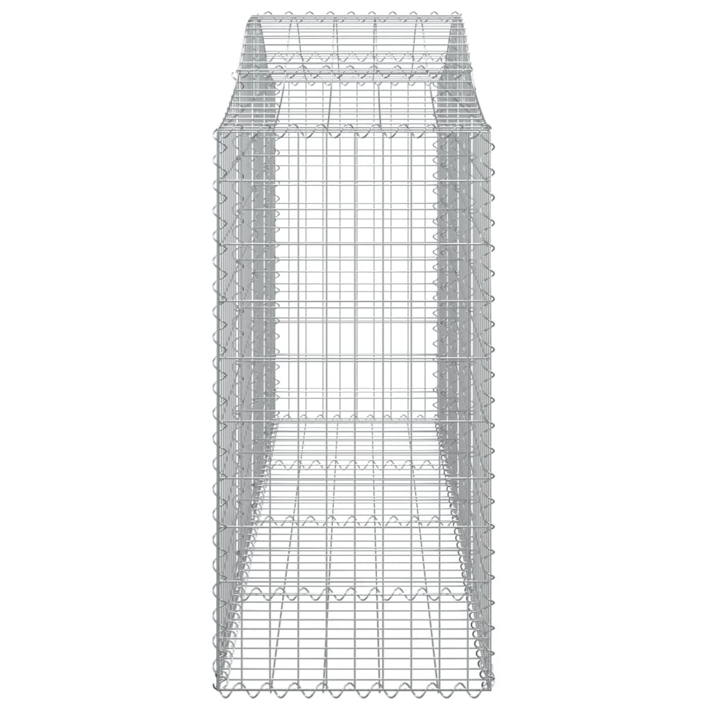 Coșuri gabion arcuite 8 buc, 200x50x100/120 cm fier galvanizat